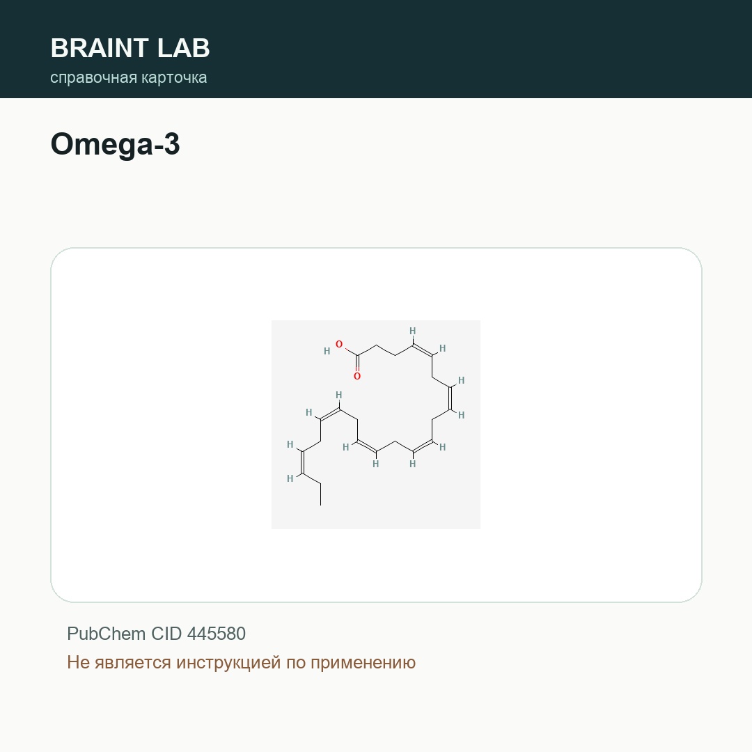 Справочная карточка Omega-3