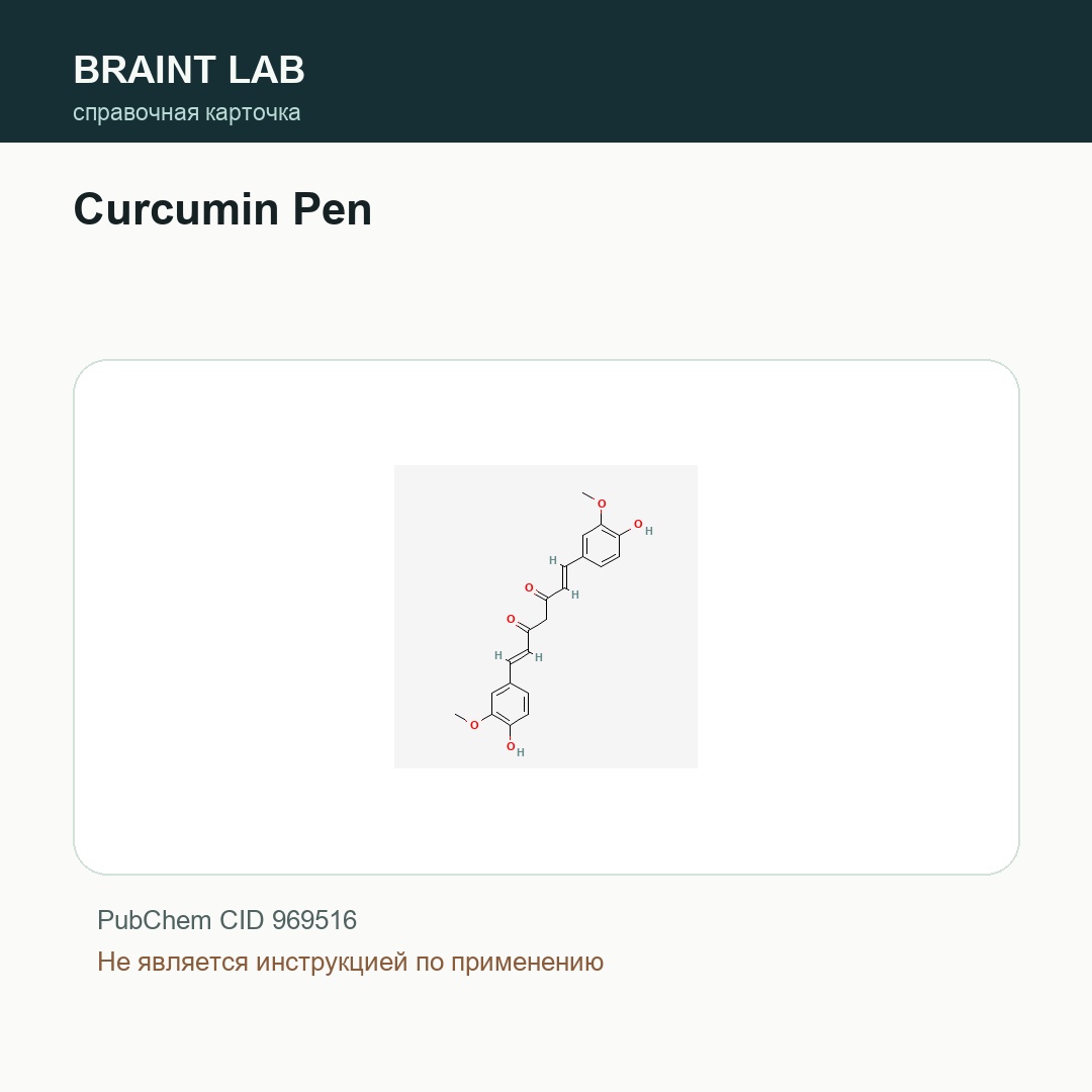 Справочная карточка Curcumin Pen